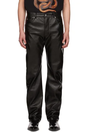 LU’U DAN Straight-Leg Faux-Leather Trousers