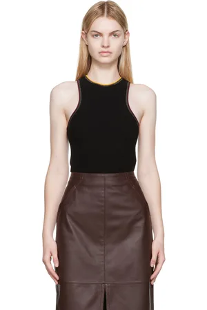 Victoria Beckham Black Cotton Bodysuit