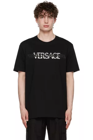 VERSACE Men T-shirts - Black Greca T-Shirt