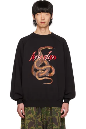 LU’U DAN Black Knotted Snake Sweatshirt