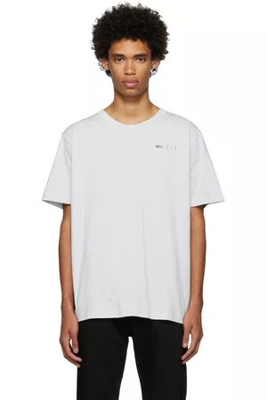 McQ Men T-shirts - Gray Cotton T-Shirt