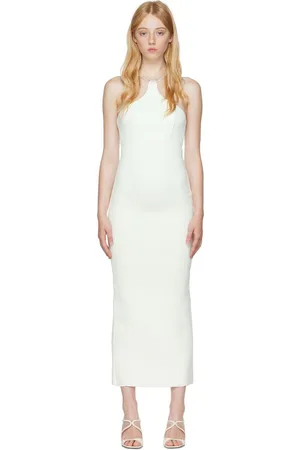 Hervé Léger White Ottoman Midi Dress