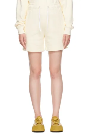 Victoria Beckham Off-White Drawstring Shorts
