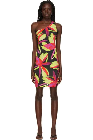 Louisa Ballou Pink Plunge Minidress