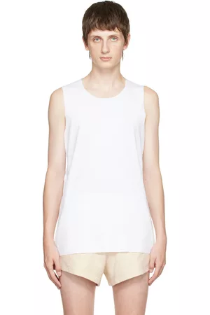 Wolford Men Tank Tops - White Pure Tank Top