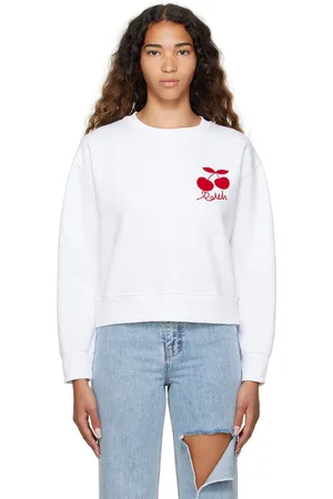 Rokh White Cotton Sweatshirt
