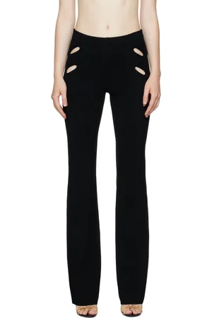 DION LEE Black Cut-Out Trousers