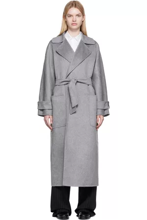 Max Mara Women Coats - Gray Feluca Coat