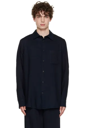 The Row SSENSE Exclusive Navy Joseph Shirt