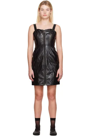 LVIR Faux-Leather Minidress
