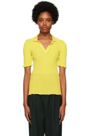 Bottega Veneta Yellow Cotton Polo