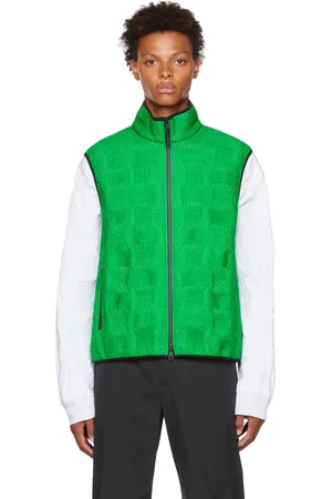 Bottega Veneta Green Shirring vest