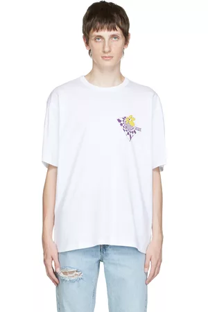 Vans Men T-shirts - White P.A.M Spiral Checker T-Shirt