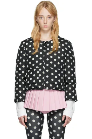 pushBUTTON Black Daisy Dot Down Jacket