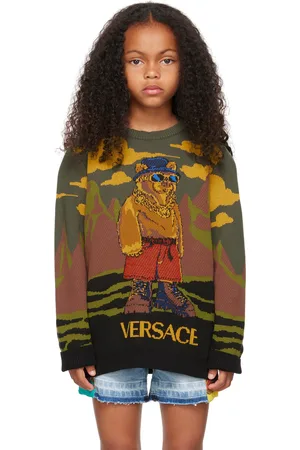 VERSACE Kids Multicolor Hiking Boss Sweater