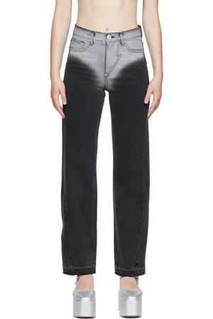 pushBUTTON Black Washed Relaxed Jeans
