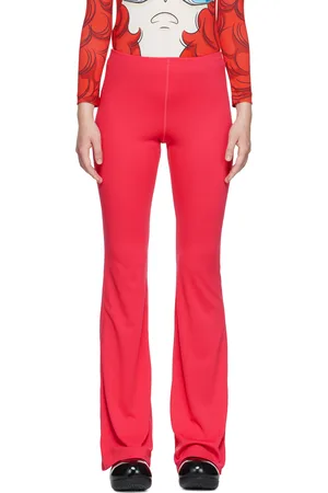 pushBUTTON Pink Bell Bottom Leggings