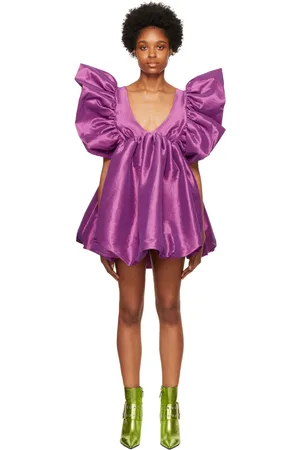 Kika Vargas Purple Adri Minidress