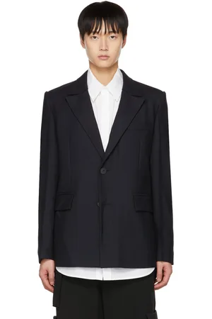 WOOYOUNGMI Navy Wool Blazer