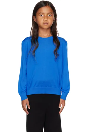 The Row Kids Blue Dewey Sweater