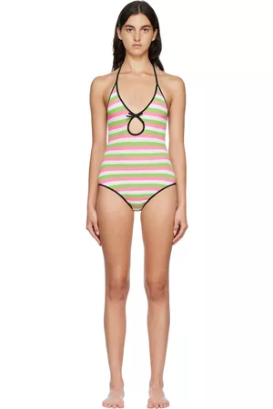 CORMIO Women Swimsuits - Pink & Green Melissa One-Piece Swimsuit