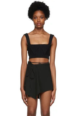 The Attico Black Miles Camisole