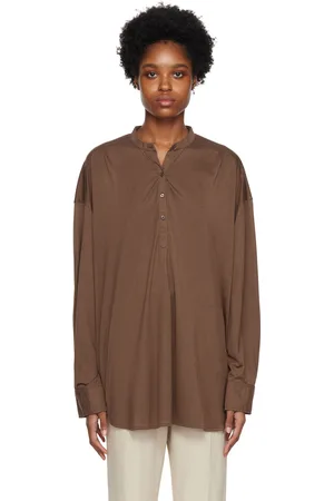 Totême Brown Fluid Shirt