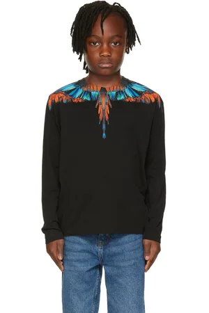 MARCELO BURLON Kids Travel Wings Long Sleeve T-Shirt