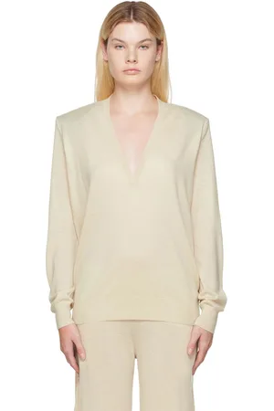 Frenckenberger Off-White Johnny Deep V Sweater