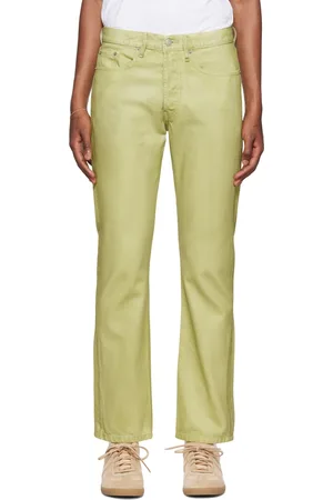 DRIES VAN NOTEN Green Slim Jeans