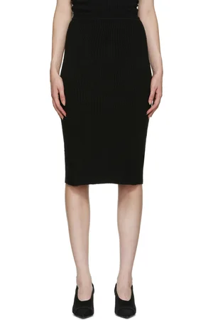 WARDROBE.NYC Cotton Midi Skirt