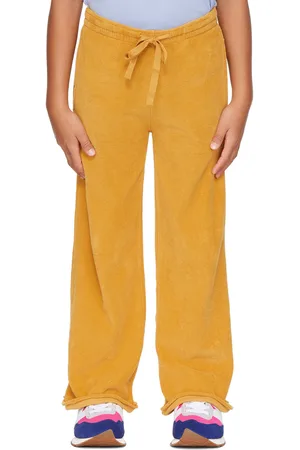 Longlivethequeen Kids Yellow Straight Lounge Pants
