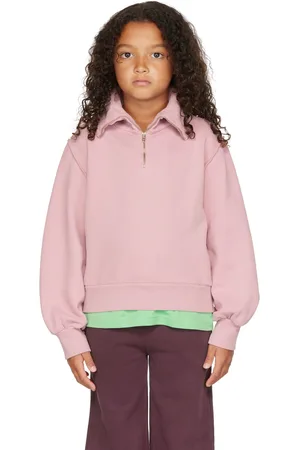 Longlivethequeen Kids Pink Zip Sweatshirt