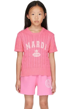 Mardi Mercredi Les Petits Kids Pink Vintage Print Sweater