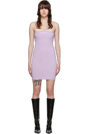 KIMHEKIM Purple Yoga Tubetop Minidress