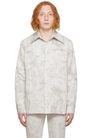 Séfr SSENSE Exclusive Off-White Mille Denim Shirt