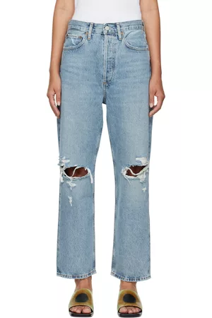 AGOLDE Women Jeans - Blue 90s Crop Loose Jeans
