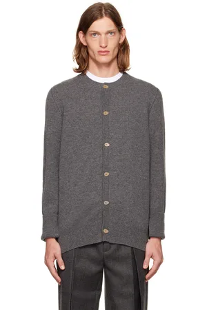T/SEHNE SSENSE Exclusive Gray Scarf Sweater