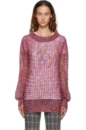 Anna Sui Multicolor Boatneck Sweater