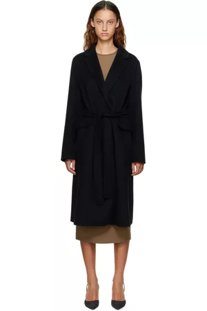 Max Mara Women Coats - Black Polly Coat