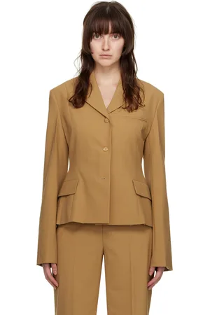 Nanushka Beige Bora Blazer