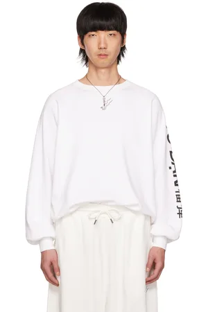 LU’U DAN White Oversized Serpent Sweatshirt