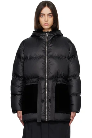 YVES SALOMON Black Quilted Down Jacket