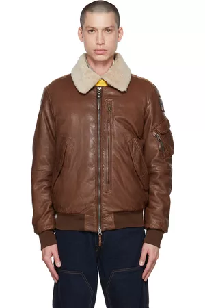 Parajumpers Men Leather Jackets - Brown Josh Leather Jacket