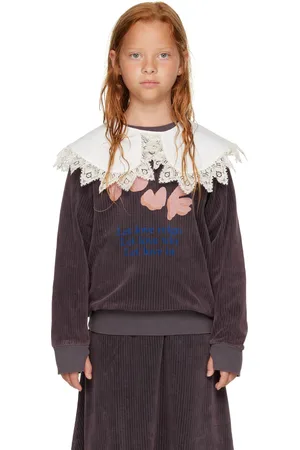 Wolf & Rita Kids Burgundy Age of Togetherness Bernardete Love Sweatshirt