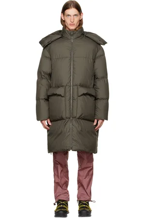 Moncler 2 Moncler 1952 Gray Canvey Long Down Jacket