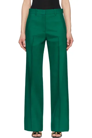 VALENTINO Green Wool Trousers