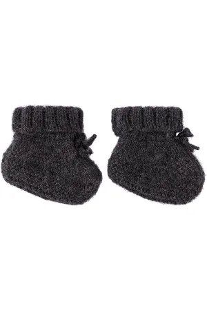 BONPOINT Baby Gray Cashmere Telse Pre-Walkers