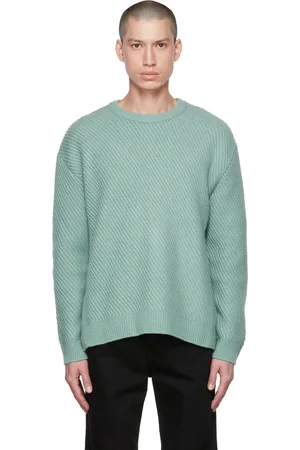 Solid Blue Crewneck Sweater