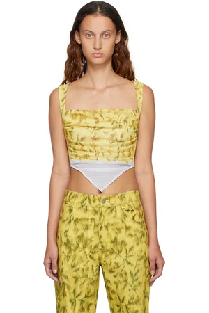 Miaou Yellow Tati Tank Top